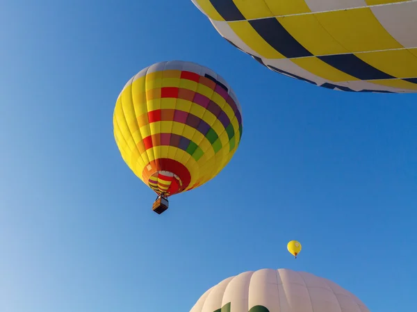 Барвиста повітряна куля рано вранці — стокове фото