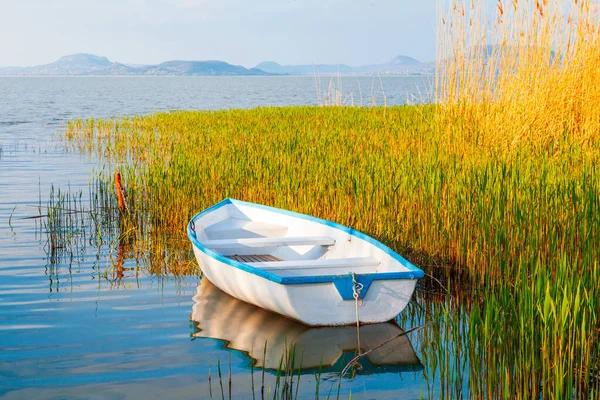 Beau Panorama Lac Balaton Près Ville Fonyod Arrière Plan Les — Photo