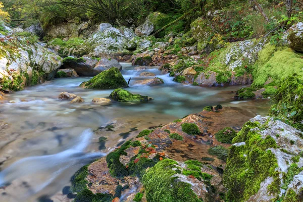 Gebirgsbach im Lepanatal — Stockfoto