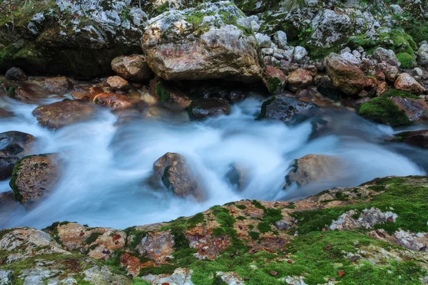 Gebirgsbach im Lepanatal — Stockfoto