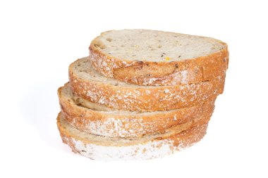 dilimlenmiş kahverengi ekmek