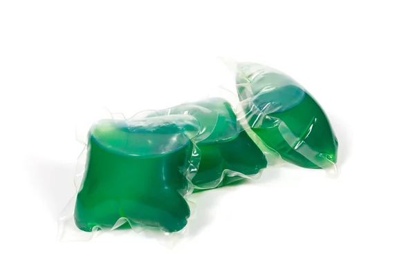 Green washing capsules — Stock Photo, Image