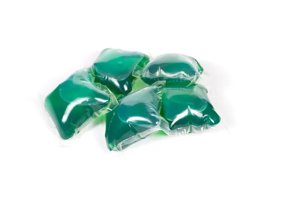 Green washing capsules — Stock Photo, Image