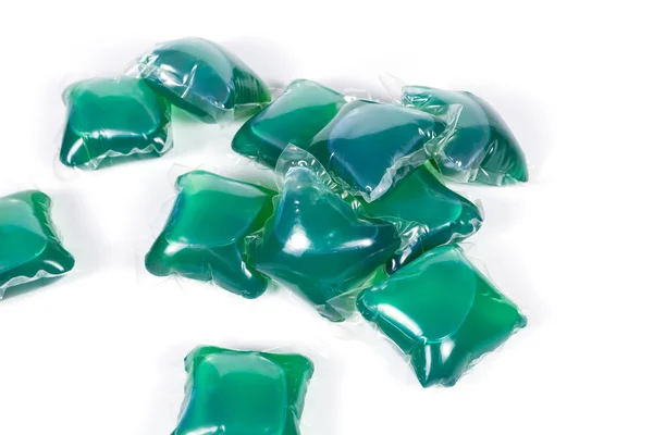 Миття зелені капсули — стокове фото