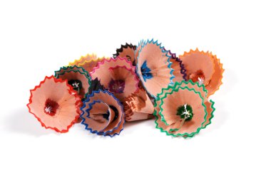 renkli kurşun kalem talaş