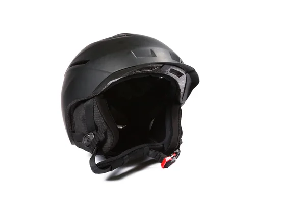 黑色的滑雪和滑雪板头盔 — 图库照片