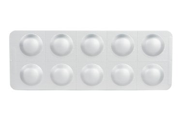 Beyaz blister kutu göstermek tıp kavramı