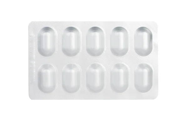 Closed up Aluminum blister pack of tablet — Stock Photo, Image