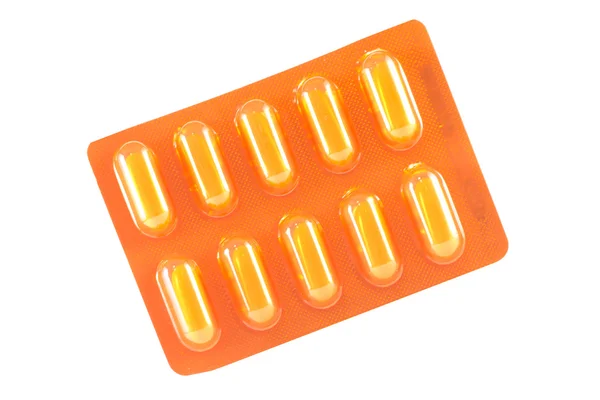 Closed up tablet blister pack — Stock Photo, Image