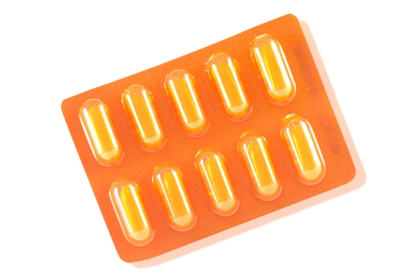 Closed up tablet blister pack — Stock Photo, Image