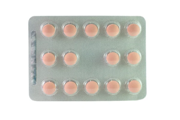 Stängt upp tabletten blister pack — Stockfoto