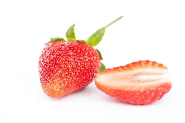 Fresas sobre fondo blanco — Foto de Stock