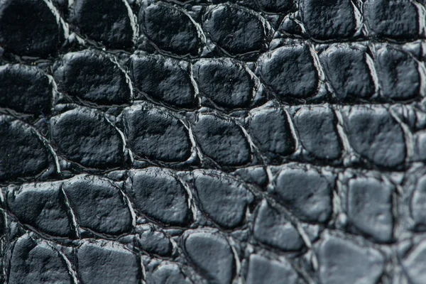 Texture in pelle nera — Foto Stock