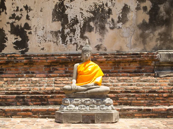 Buddha at Wat Yai Chai Mongkhon of Ayuthaya, Thailand — Stock Photo, Image