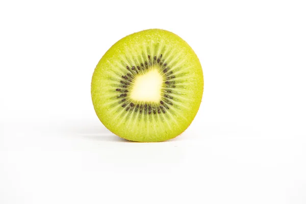 Sliced kiwi fruit on white — Stock Photo, Image