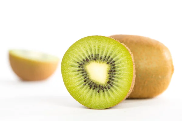 Closed up kiwi fruit on white — Stock Photo, Image