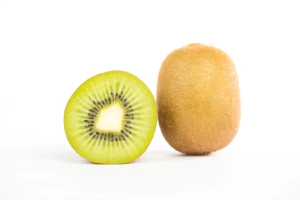 Sliced kiwi fruit on white — Stock Photo, Image