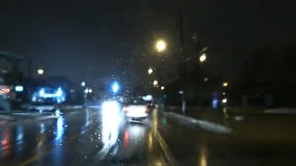 Bil scen på vägen — Stockvideo