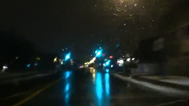 Cena de carro na estrada — Vídeo de Stock