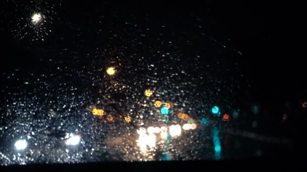 Bil scen på vägen — Stockvideo