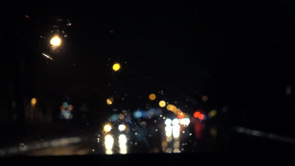 Escena del coche en el camino — Vídeos de Stock