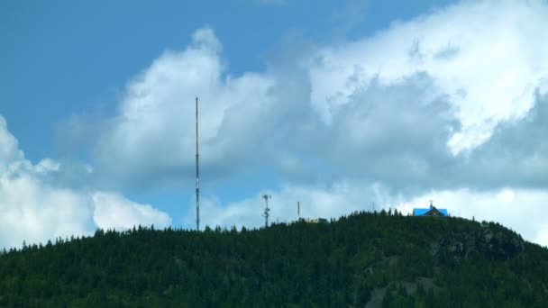 Top of mountain in Carleton — Stock Video