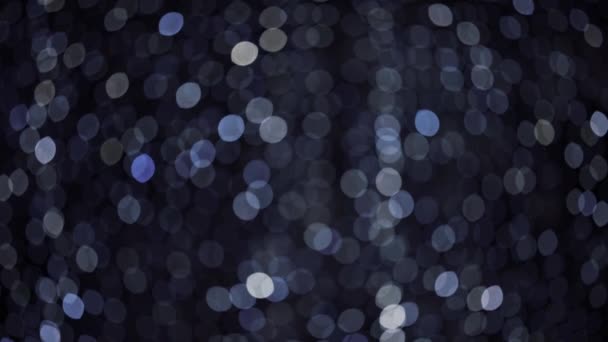 Soyut Bulanık Mavi Işıklar Yanıp sönüyor — Stok video