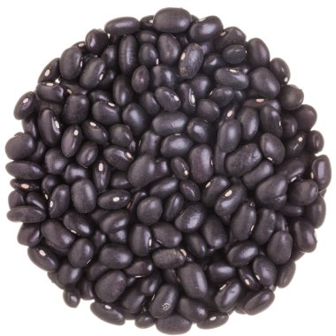 Mükemmel daire doku siyah fasulye