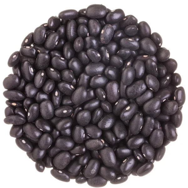 Perfecte cirkel textuur van zwarte bonen — Stockfoto