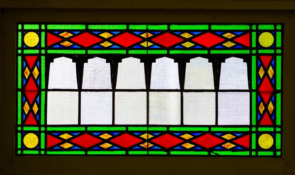 Detalles de vidrieras dentro de una iglesia —  Fotos de Stock