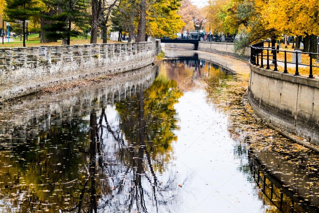 Autumn Montreal Lachine Canal Landscape