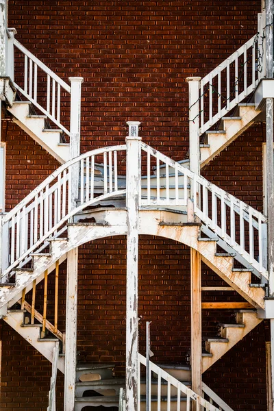 Symmetrical Staircases in the Poor Trois-Riviere Area — Stock Photo, Image