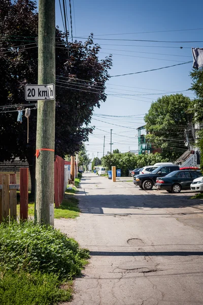 Typical street in the Poor Trois-Riviere Area — Stock Photo, Image