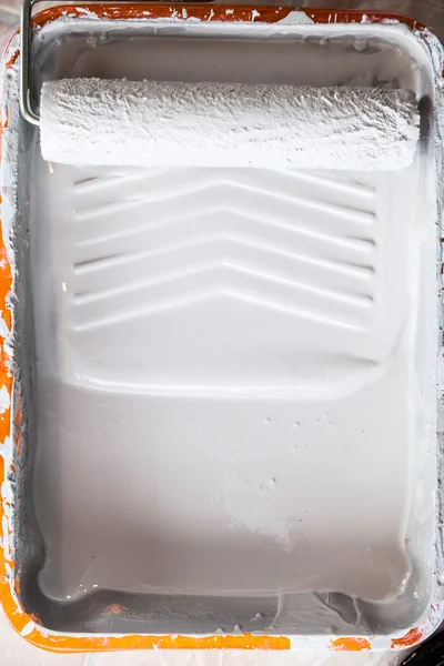 Paint Tray and Roller — Stock Photo, Image