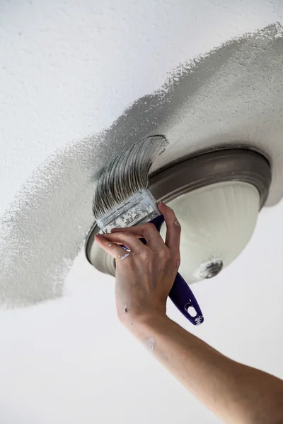 Painting the Edges of the Ceiling — Stock Photo, Image