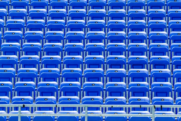 Empty Blue Bleachers — Stock Photo, Image