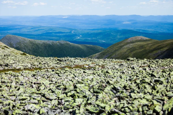 Uitzicht vanaf de Mont Jacques-Cartier — Stockfoto