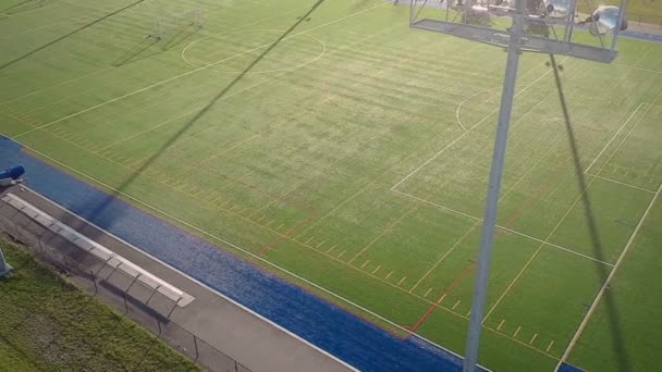 Campo de fútbol sintético — Vídeos de Stock