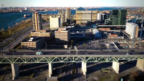 Montreal Jacques-Cartier Bridge — Stockvideo