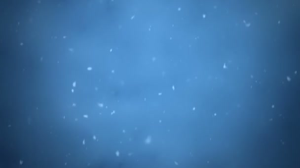 Magisch und Fee blau schneebedeckten Hintergrund — Stockvideo