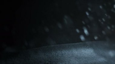 4k kar fırtınası çok karanlık bir kış gecesinde