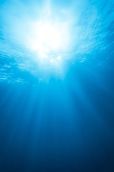 Raio real de luz do subaquático — Fotografia de Stock