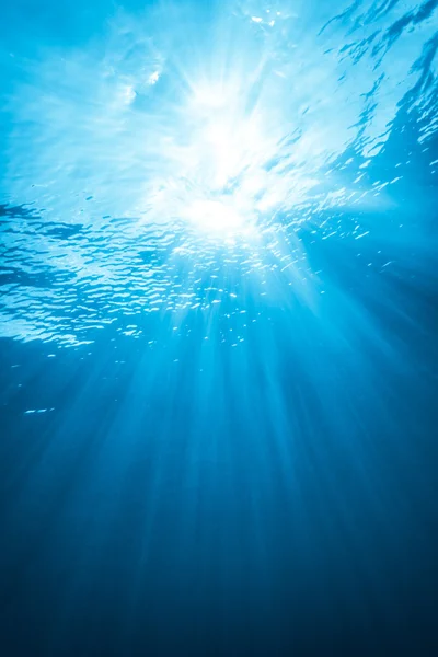 Real Ray of light from Underwater — Stock Photo, Image