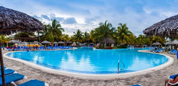 Pool Panorama of Melia Las Duna Hotel resort — Stock Photo, Image