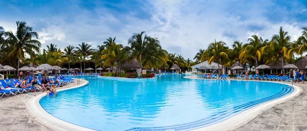 Pool Panorama of Melia Las Duna Hotel resort — Stock Photo, Image
