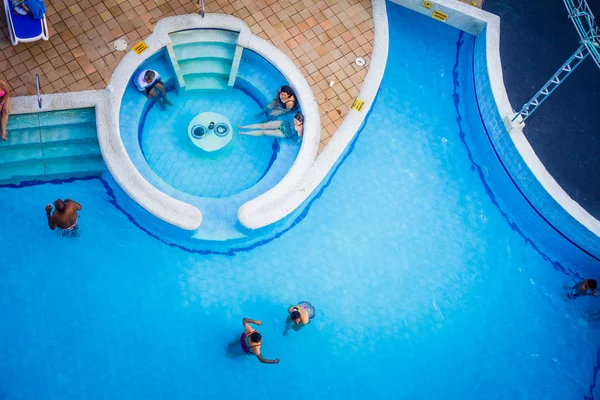 Pool von dekameraon aquarium hotel in san andres insel — Stockfoto