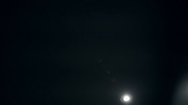 Çatı ışık mercek parlaması biri birbiri ardına