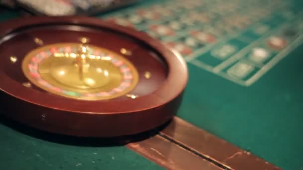 Roulette Table — Stock Video