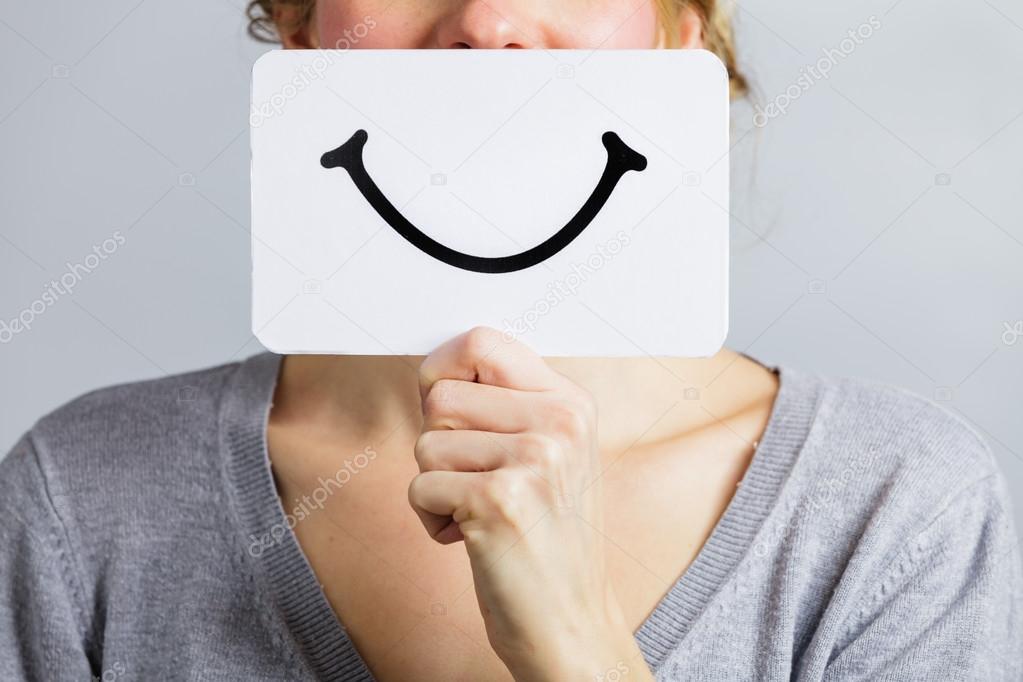 Happy Portrait of Someone Holding a Smiling Mood Board