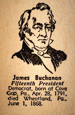 James Buchanan the 15th President of the United State of America